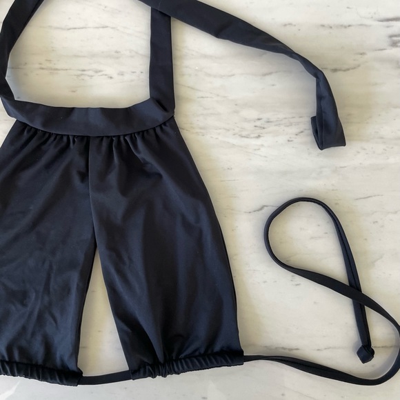 Frankie's Bikinis Swim Frankies Bikinis Black Halter Top Poshmark